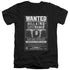 HARRY POTTER/WANTED BELLATRIX - S/S ADULT V-NECK 30/1 - BLACK