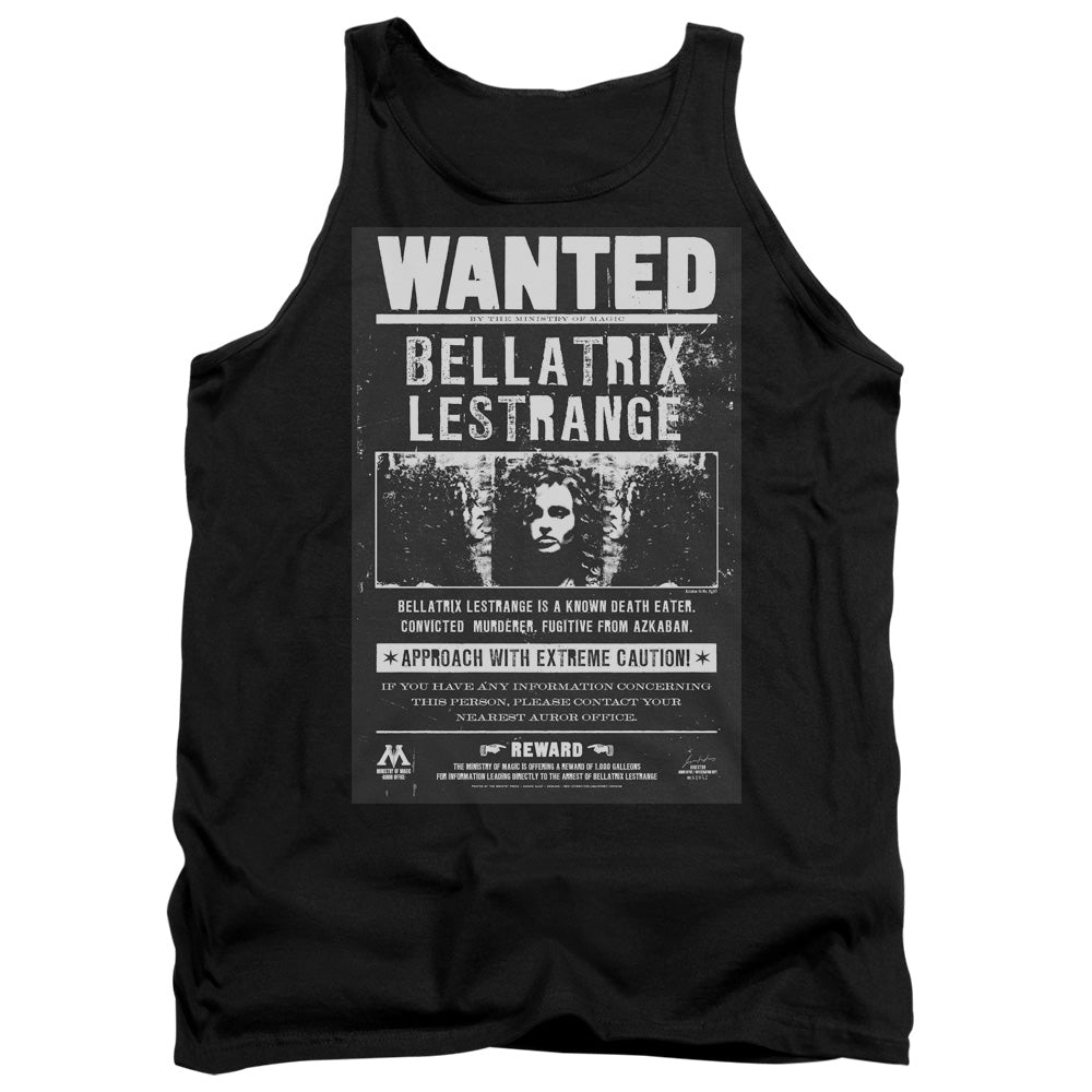 HARRY POTTER/WANTED BELLATRIX - ADULT TANK - BLACK
