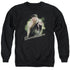 HARRY POTTER/DUMBLEDORE WAND - ADULT CREWNECK SWEATSHIRT - BLACK