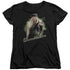 HARRY POTTER/DUMBLEDORE WAND - S/S WOMENS TEE - BLACK