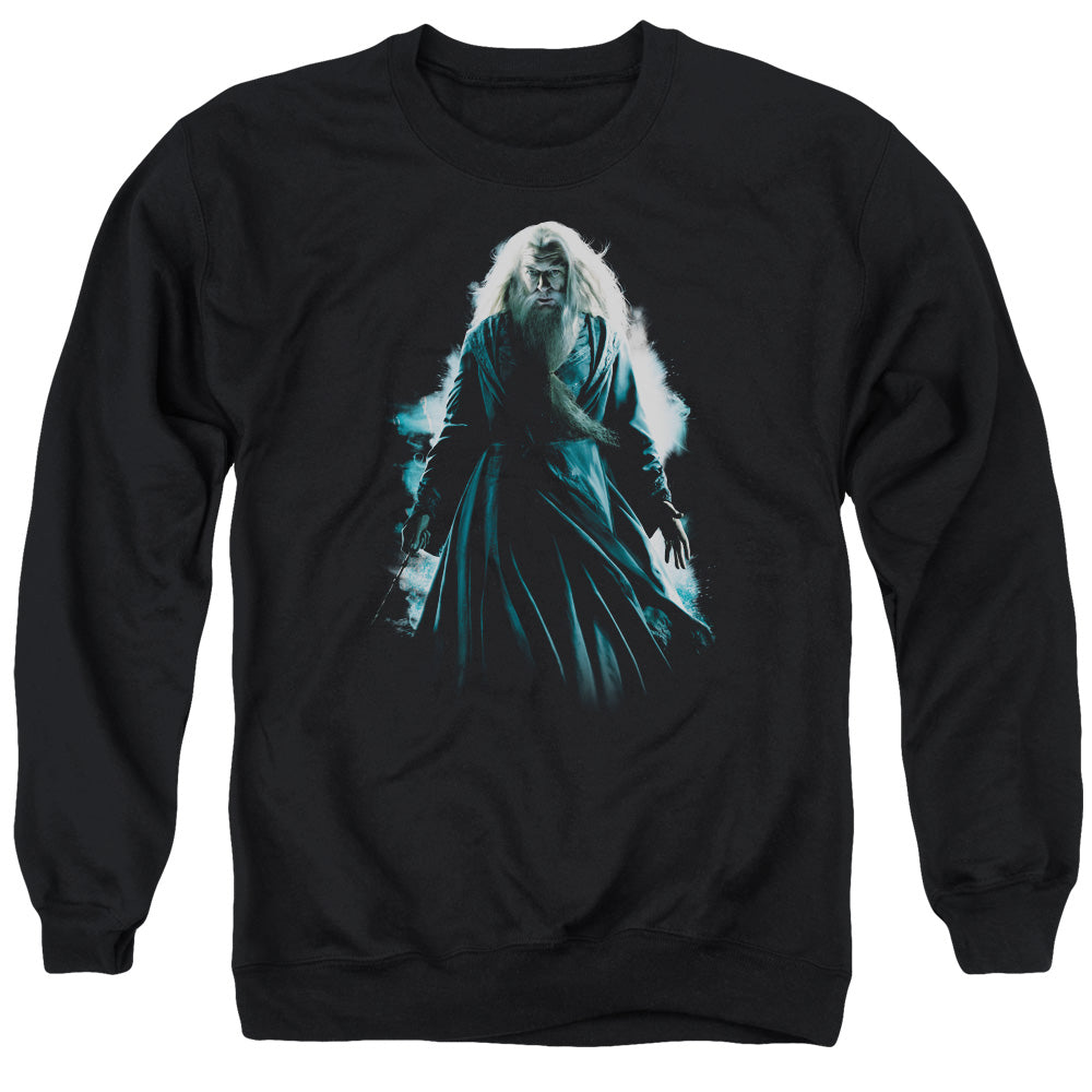 HARRY POTTER/DUMBLEDORE BURST - ADULT CREWNECK SWEATSHIRT - BLACK