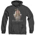 HARRY POTTER/DUMBLE DOORS - ADULT HEATHER HOODIE - BLACK
