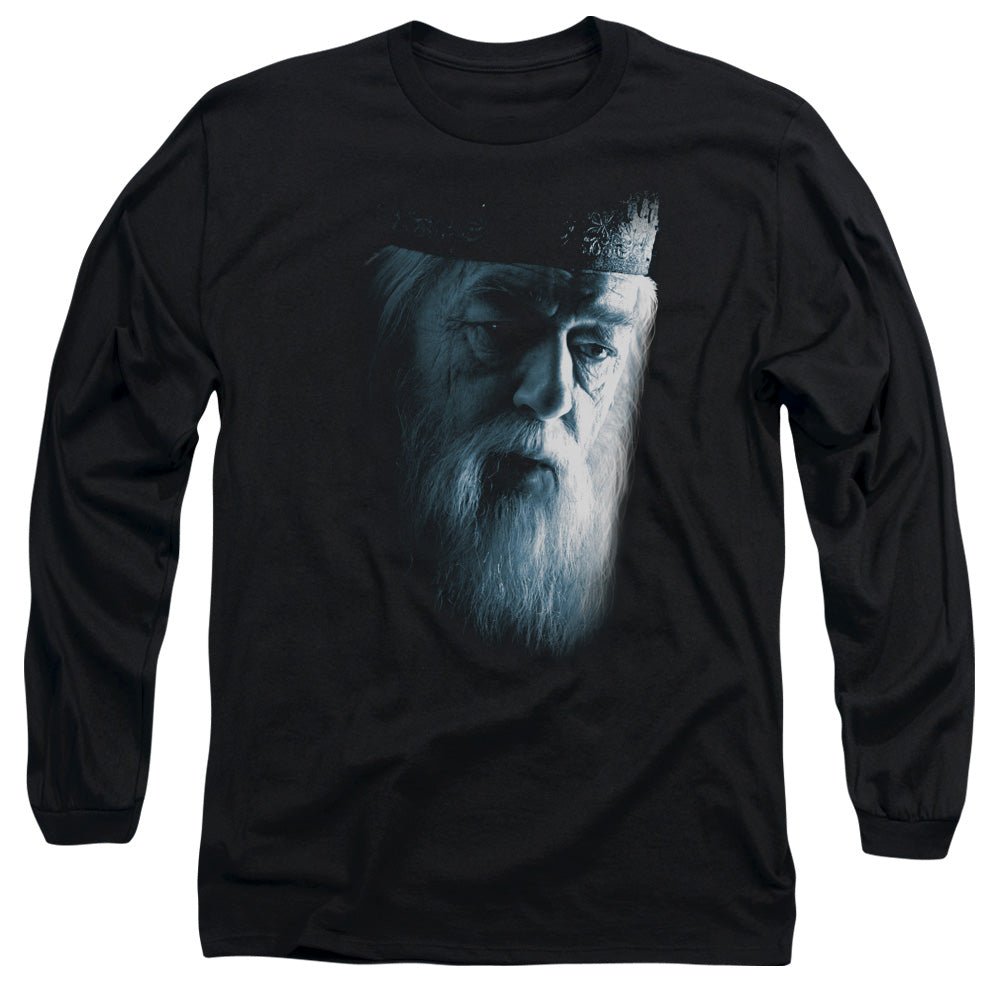 HARRY POTTER/DUMBLEDORE FACE -  L/S ADULT 18/1  - BLACK