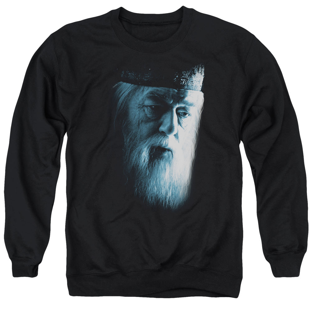 HARRY POTTER/DUMBLEDORE FACE - ADULT CREWNECK SWEATSHIRT - BLACK