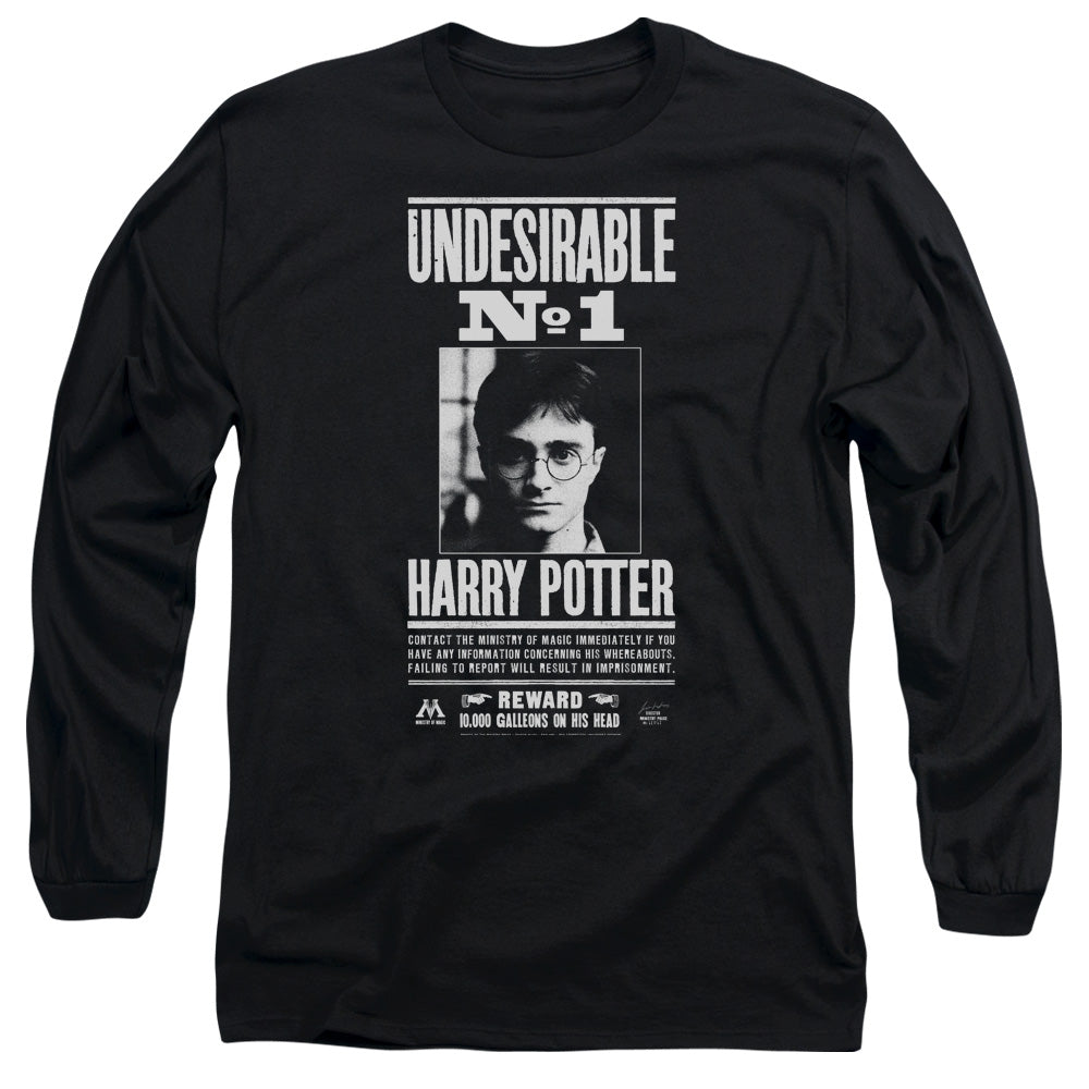 HARRY POTTER/UNDESIRABLE NO 1 -  L/S ADULT 18/1  - BLACK