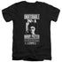 HARRY POTTER/UNDESIRABLE NO 1 - S/S ADULT V-NECK 30/1 - BLACK