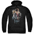 HARRY POTTER/DEATHLY HOLLOWS CAST - ADULT PULLOVER HOODIE - BLACK