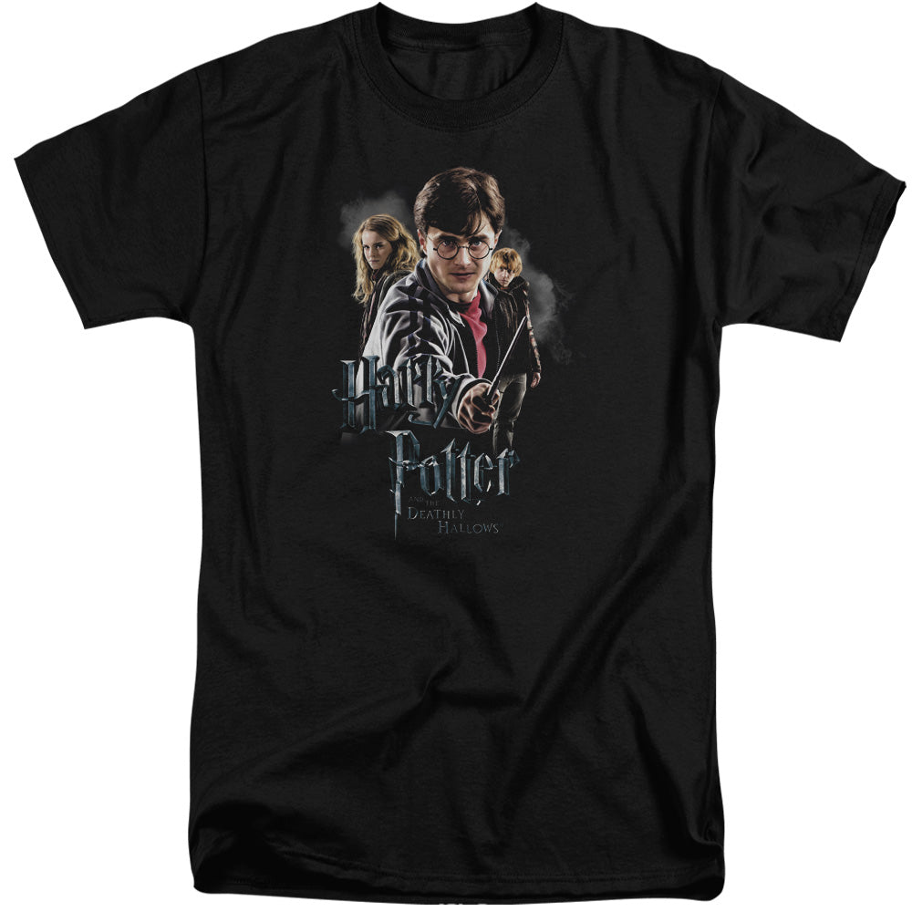 HARRY POTTER/DEATHLY HOLLOWS CAST - S/S ADULT TALL 18/1 - BLACK