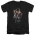 HARRY POTTER/DEATHLY HOLLOWS CAST - S/S ADULT V-NECK 30/1 - BLACK