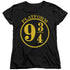 HARRY POTTER/9 3/4 - S/S WOMENS TEE - BLACK