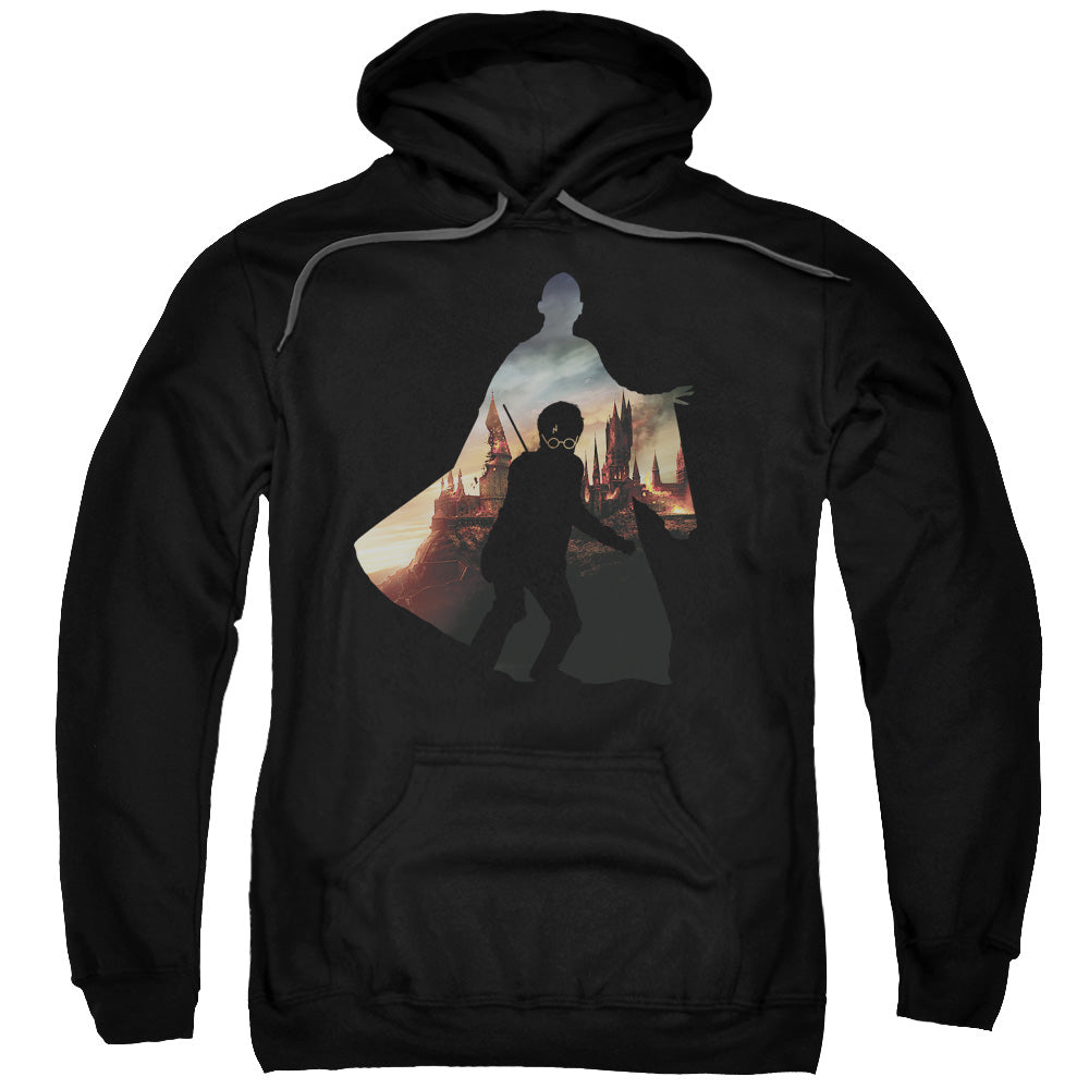 HARRY POTTER/VOLDEMORT LOOMS - ADULT PULLOVER HOODIE - BLACK