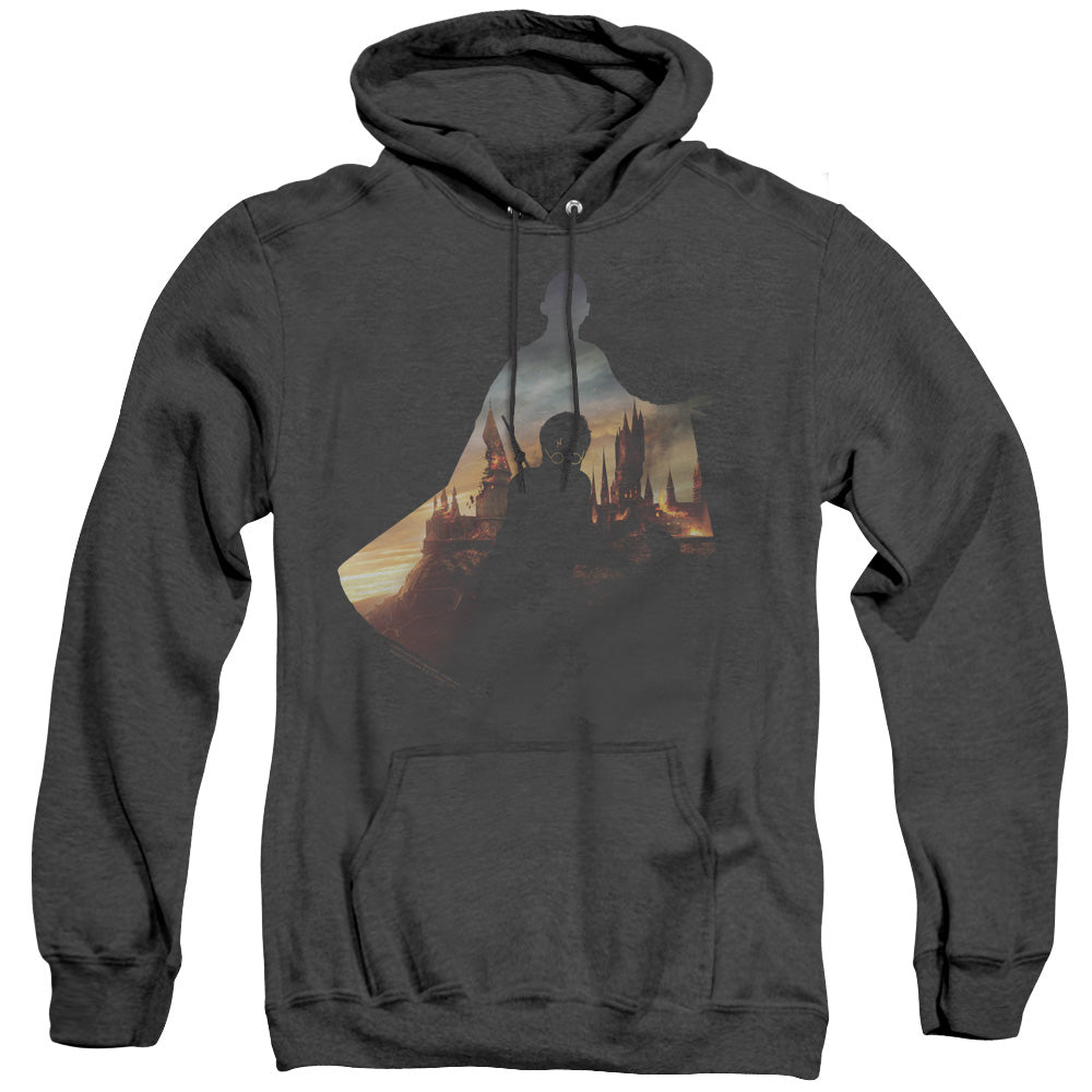 HARRY POTTER/VOLDEMORT LOOMS - ADULT HEATHER HOODIE - BLACK