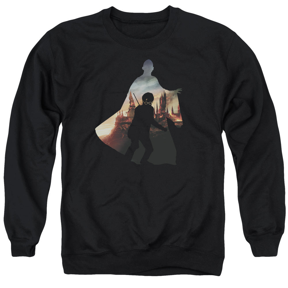 HARRY POTTER/VOLDEMORT LOOMS - ADULT CREWNECK SWEATSHIRT - BLACK