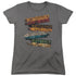 HARRY POTTER/BURNT BANNERS - S/S WOMENS TEE - CHARCOAL