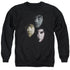 HARRY POTTER/HERO HEADS - ADULT CREWNECK SWEATSHIRT - BLACK