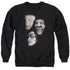 HARRY POTTER/VILLIAN HEADS - ADULT CREWNECK SWEATSHIRT - BLACK