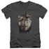 HARRY POTTER/IT ALL ENDS HERE - S/S ADULT V-NECK 30/1 - CHARCOAL
