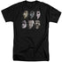 HARRY POTTER/HORIZONTAL HEADS - S/S ADULT TALL 18/1 - BLACK