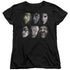 HARRY POTTER/HORIZONTAL HEADS - S/S WOMENS TEE - BLACK