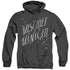 HARRY POTTER/MISCHIEF MANAGED 4 - ADULT HEATHER HOODIE - BLACK