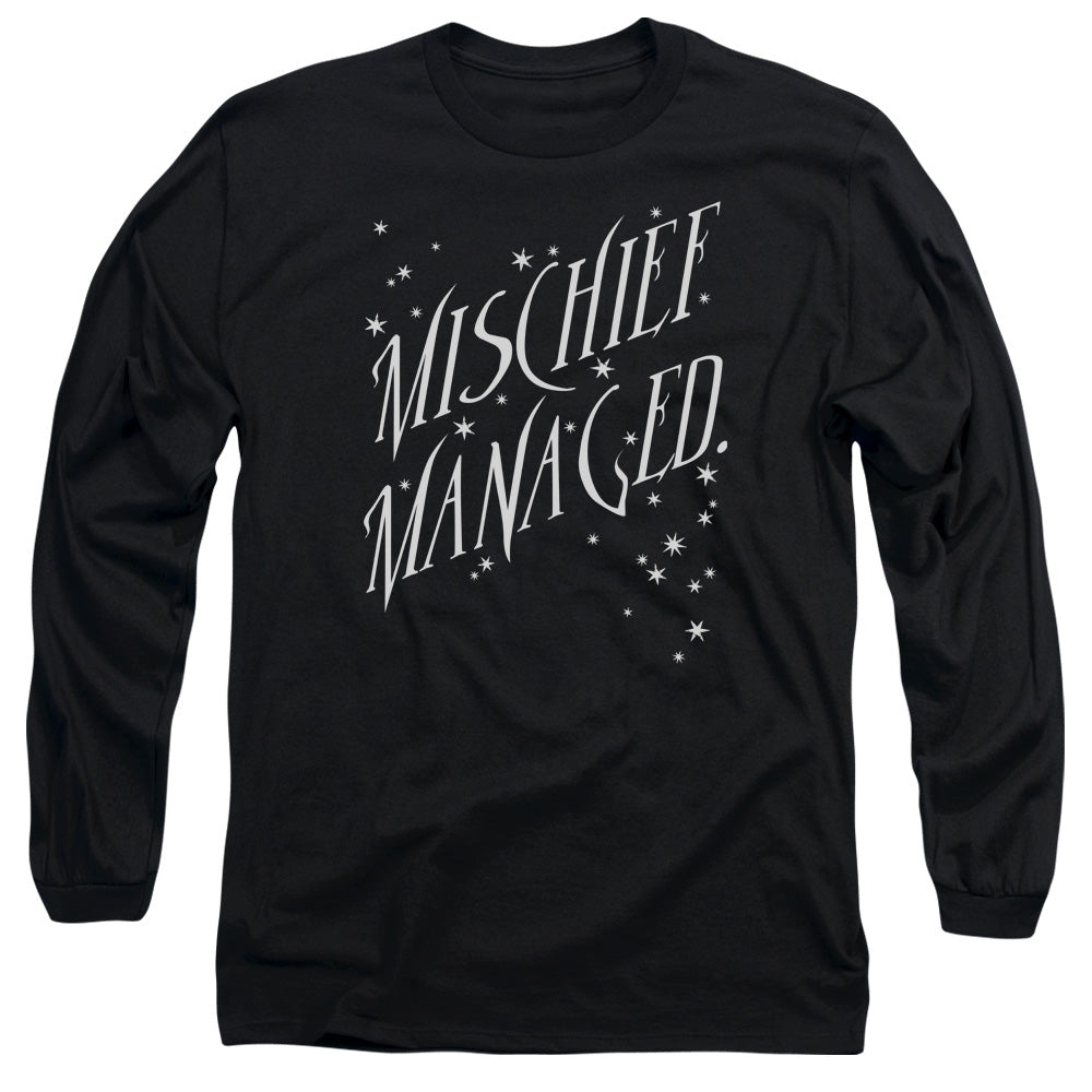 HARRY POTTER/MISCHIEF MANAGED 4 -  L/S ADULT 18/1  - BLACK