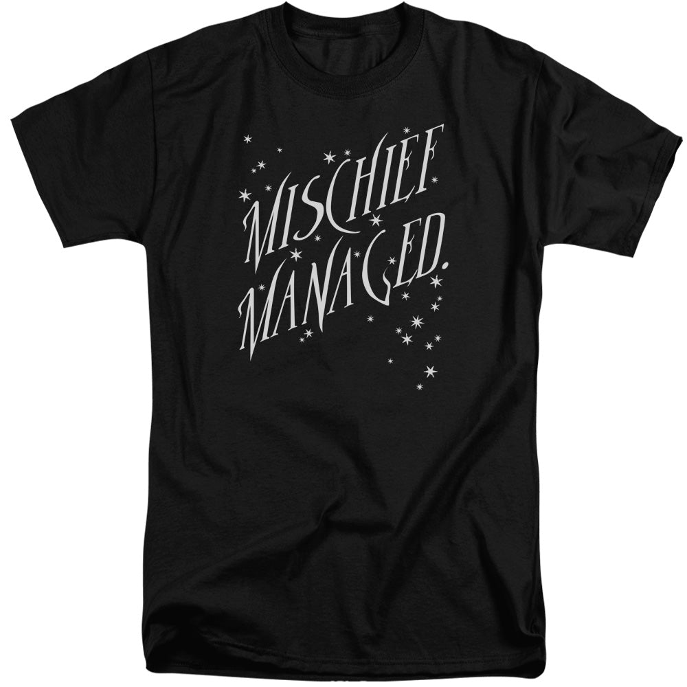 HARRY POTTER/MISCHIEF MANAGED 4 - S/S ADULT TALL 18/1 - BLACK