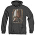 HARRY POTTER/OLIVANDER - ADULT HEATHER HOODIE - BLACK