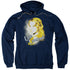 HARRY POTTER/LUNA CLOSEUP - ADULT PULLOVER HOODIE - NAVY