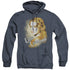 HARRY POTTER/LUNA CLOSEUP - ADULT HEATHER HOODIE - NAVY