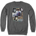 HARRY POTTER/TRIO COLLAGE - ADULT CREWNECK SWEATSHIRT - CHARCOAL