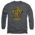 HARRY POTTER/GRYFFINDOR CREST -  L/S ADULT 18/1  - CHARCOAL