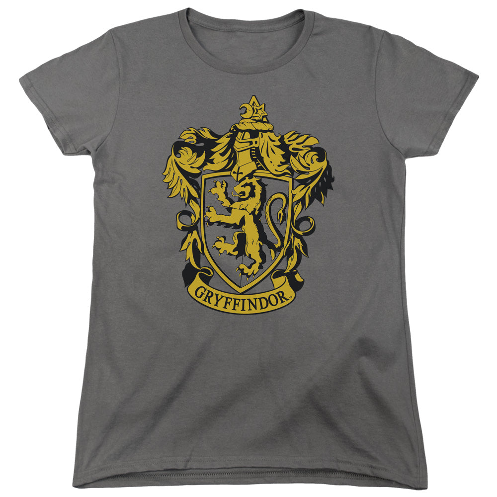 HARRY POTTER/GRYFFINDOR CREST - S/S WOMENS TEE - CHARCOAL