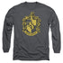 HARRY POTTER/HUFFLEPUFF CREST -  L/S ADULT 18/1  - CHARCOAL
