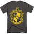 HARRY POTTER/HUFFLEPUFF CREST - S/S ADULT 18/1 - CHARCOAL