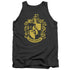 HARRY POTTER/HUFFLEPUFF CREST - ADULT TANK - CHARCOAL