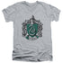 HARRY POTTER/SLYTHERIN CREST - S/S ADULT V-NECK 30/1 - ATHLETIC HEATHER