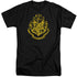 HARRY POTTER/HOGWARTS CREST - S/S ADULT TALL 18/1 - BLACK