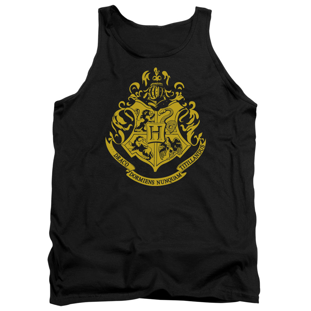 HARRY POTTER/HOGWARTS CREST - ADULT TANK - BLACK