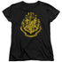HARRY POTTER/HOGWARTS CREST - S/S WOMENS TEE - BLACK