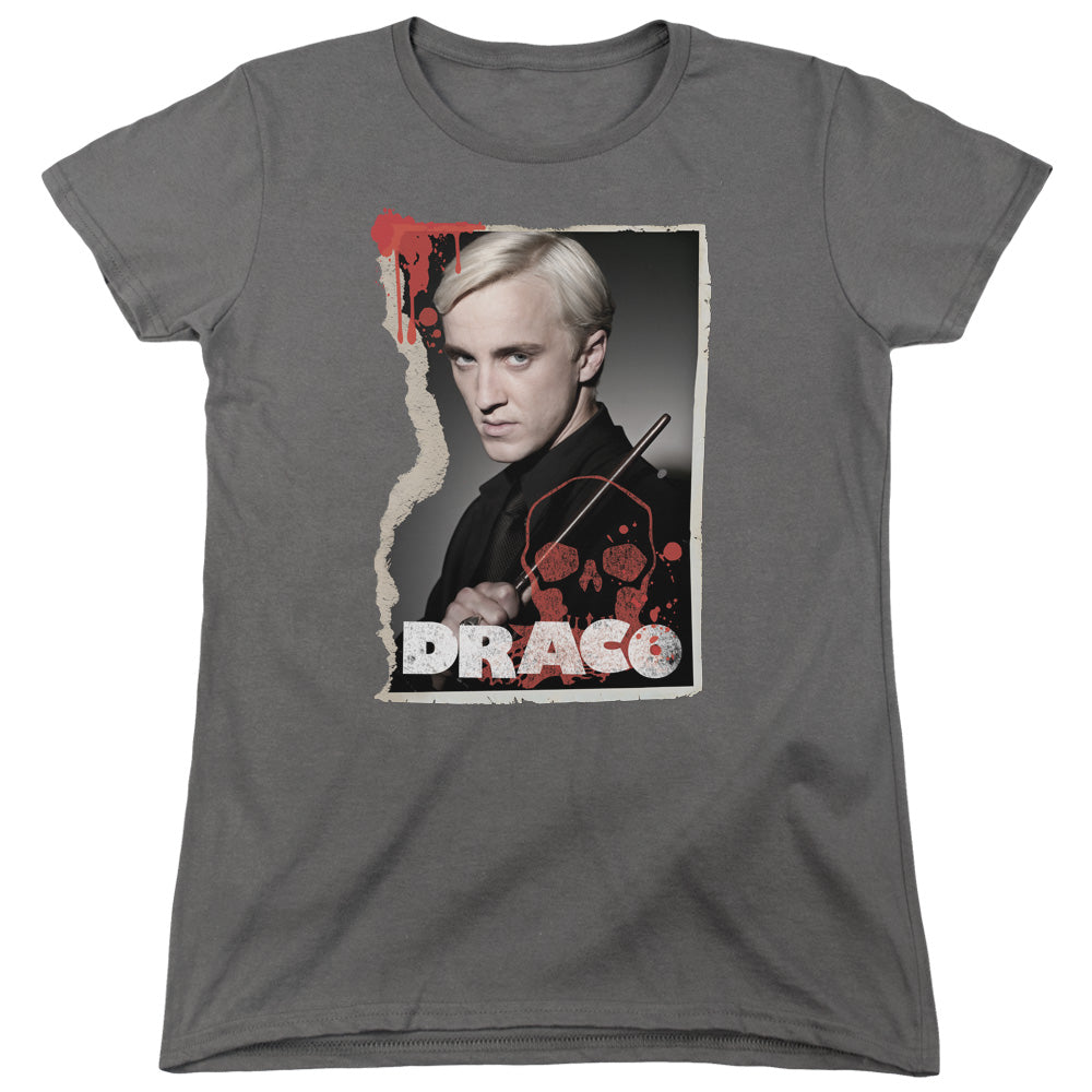 HARRY POTTER/DRACO FRAME - S/S WOMENS TEE - CHARCOAL