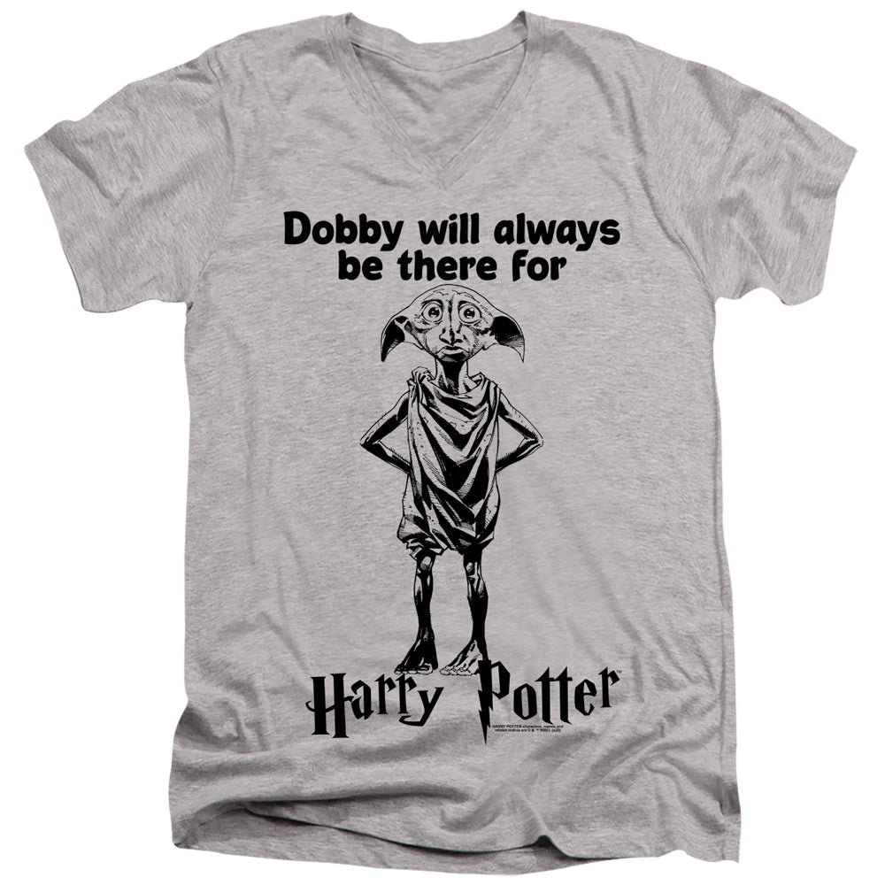 HARRY POTTER/ALWAYS BE THERE - S/S ADULT V-NECK 30/1 - ATHLETIC HEATHER