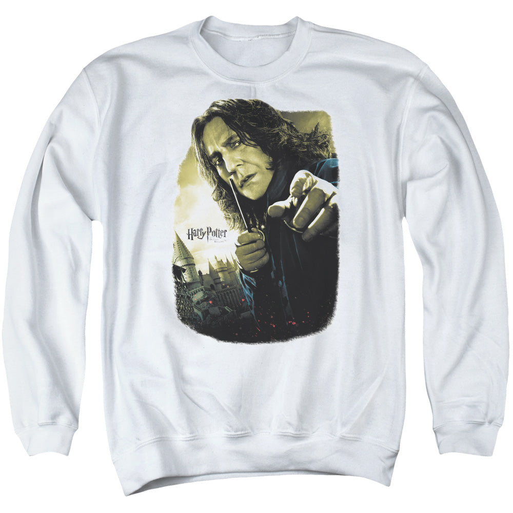 HARRY POTTER/SNAPE POSTER - ADULT CREWNECK SWEATSHIRT - WHITE