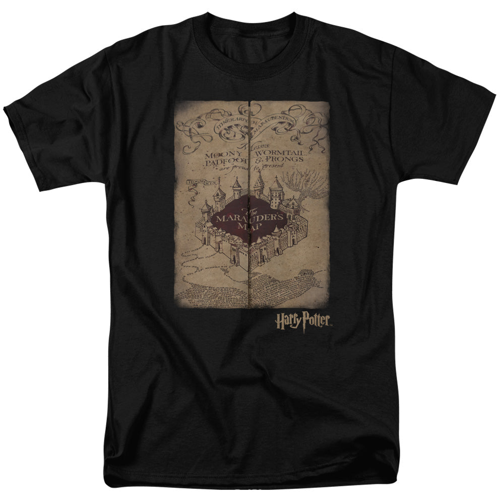 HARRY POTTER/MARAUDER'S MAP - S/S ADULT 18/1 - BLACK