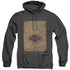 HARRY POTTER/MARAUDERS MAP WORDS - ADULT HEATHER HOODIE - BLACK