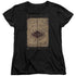 HARRY POTTER/MARAUDERS MAP WORDS - S/S WOMENS TEE - BLACK