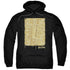 HARRY POTTER/MARAUDERS MAP INTERIOR - ADULT PULLOVER HOODIE - BLACK