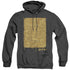 HARRY POTTER/MARAUDERS MAP INTERIOR - ADULT HEATHER HOODIE - BLACK