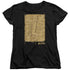 HARRY POTTER/MARAUDERS MAP INTERIOR - S/S WOMENS TEE - BLACK