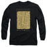 HARRY POTTER/MARAUDERS MAP INTERIOR WORDS -  L/S ADULT 18/1  - BLACK