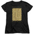 HARRY POTTER/MARAUDERS MAP INTERIOR WORDS - S/S WOMENS TEE - BLACK